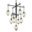 Troy Lighting Brixton 9 Light Chandelier, Gun/Smoked Chrome/- F6207-GRA-BCR