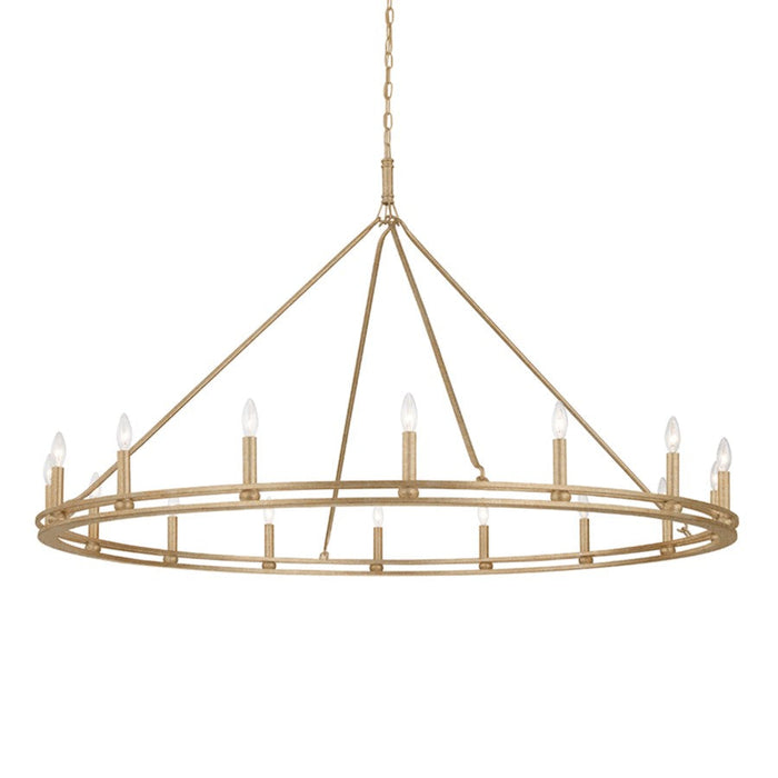 Troy Lighting 16 Light Chandelier, Champagne Silver Leaf/ - F6244-CPL