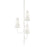 Troy Lighting Marcel 3Lt Chandelier, White/Off-White Hardback - F6284-GSW