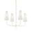 Troy Lighting Marcel 4Lt Chandelier, White/Off-White Hardback - F6285-GSW