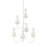 Troy Lighting Marcel 6Lt Chandelier, White/Off-White Hardback - F6287-GSW