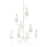 Troy Lighting Marcel 8Lt Chandelier, White/Off-White Hardback - F6288-GSW