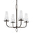 Troy Lighting Marcel 4Lt Chandelier, Bronze/Off-White Hardback - F6295-TBZ