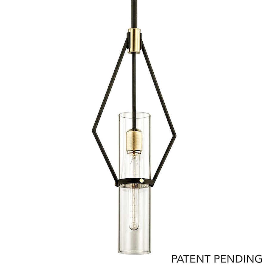 Troy Lighting Raef 1 Light Pendant, Bronze Brushed Brass - F6314-TBZ-BBA