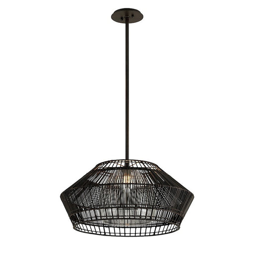 Troy Lighting Hunters Point 1 Light Pendant, Espresso