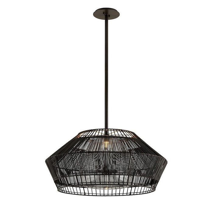 Troy Lighting Hunters Point 1 Light Pendant, Espresso