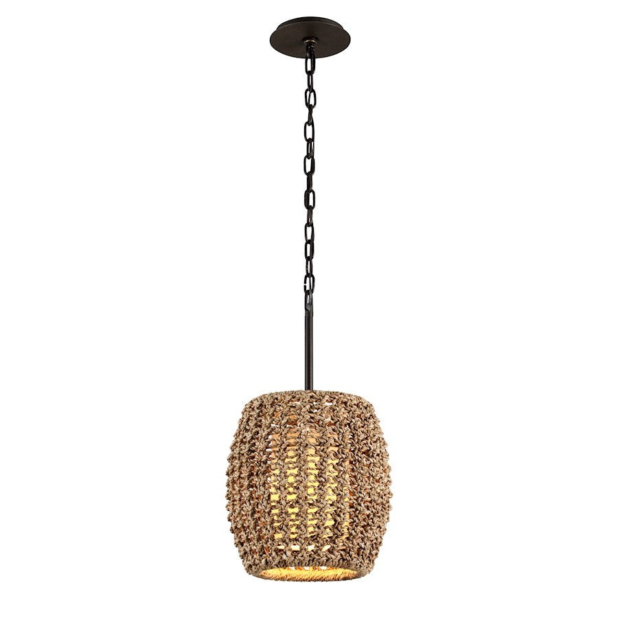 Troy Lighting Conga 1 Light Pendant, Tidepool Bronze