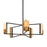 Troy Lighting Emerson 5Lt Chandelier, Black/Brushed Brass - F6785-SKB-BBA