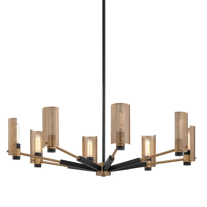 Troy Lighting Pilsen 8Lt Chandelier, Bronze/Brass/Plated Brass - F6878-SFB-PBR