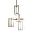 Troy Lighting Enigma 4 Light Chandelier, Silver Leaf/Stainless - F7104-SL-SS