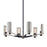 Troy Lighting Pilsen 6 Light Chandelier, BK/Nickel/Plated Brass - F7116-SFB-SN