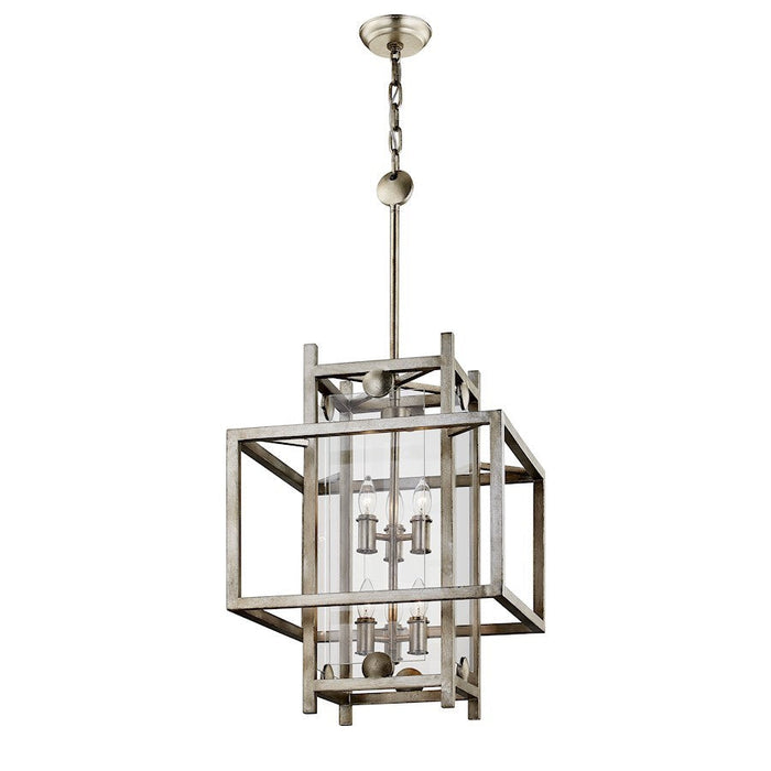 Troy Lighting Crosby Pendant, Antique Silver Leaf