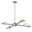 Troy Lighting Ace 4 Light Island, Carb Black/Polished Nickel Accents