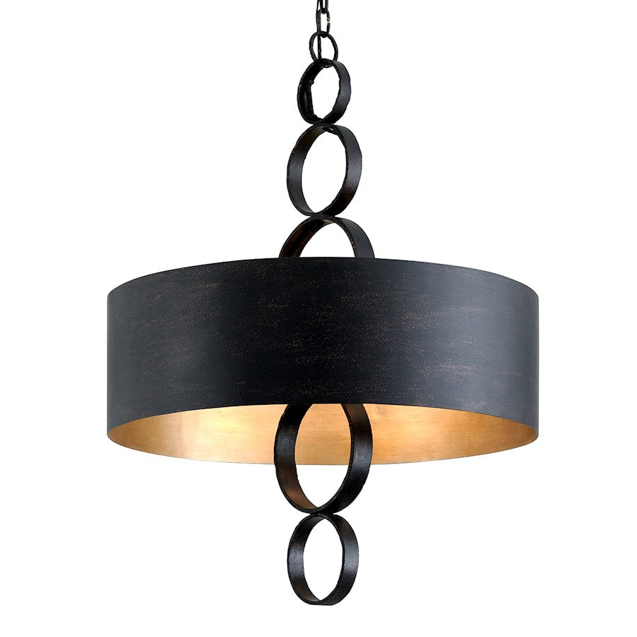 Troy Lighting Rivington 6 Light Chandelier, Charred Copper - F7235-CH