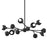 Troy Lighting Colt 12 Light Chandelier, Soft Black - F7412-SBK