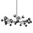 Troy Lighting Colt 24 Light Chandelier, Soft Black - F7424-SBK