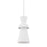 Troy Lighting Florence 1 Light Pendant, Gesso White/White - F7902-GSW