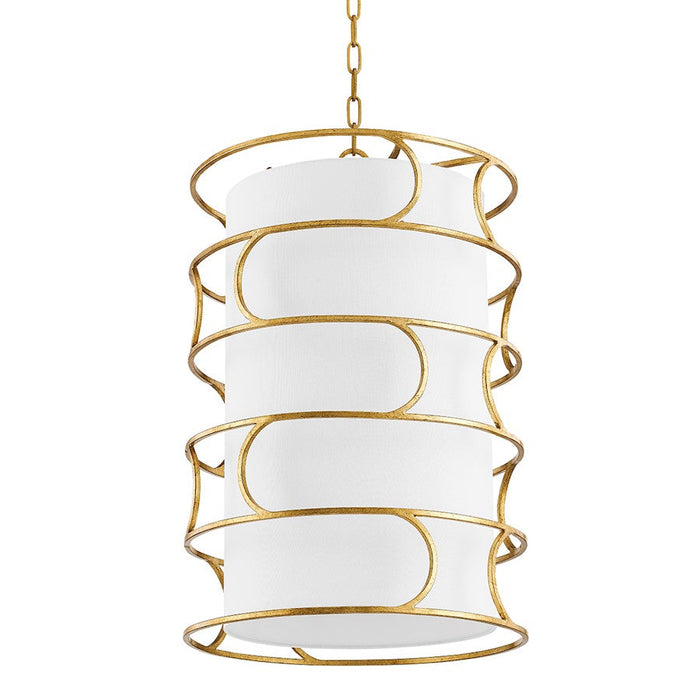 Troy Lighting Reedley 4 Light Pendant, Vintage Gold Leaf - F8118-VGL