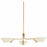 Troy Lighting Sacramento 3 Light Chandelier, Brass/Soft Sand - F8143-PBR-SSD