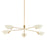 Troy Lighting Sacramento 5 Light Chandelier, Brass/Soft Sand - F8163-PBR-SSD