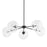 Troy Lighting Madrid 5 Light Chandelier, Soft Black/Clear - F8205-SBK