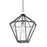 Troy Lighting Moss 1 Light 18" Lantern, Brass/Black/Clear - F8218-PBR-TBK