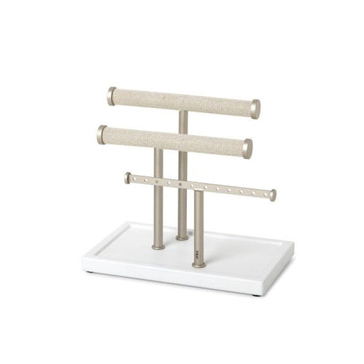 Umbra Trigem Bracelet Bar, White/Nickel - 1004447-670-REM