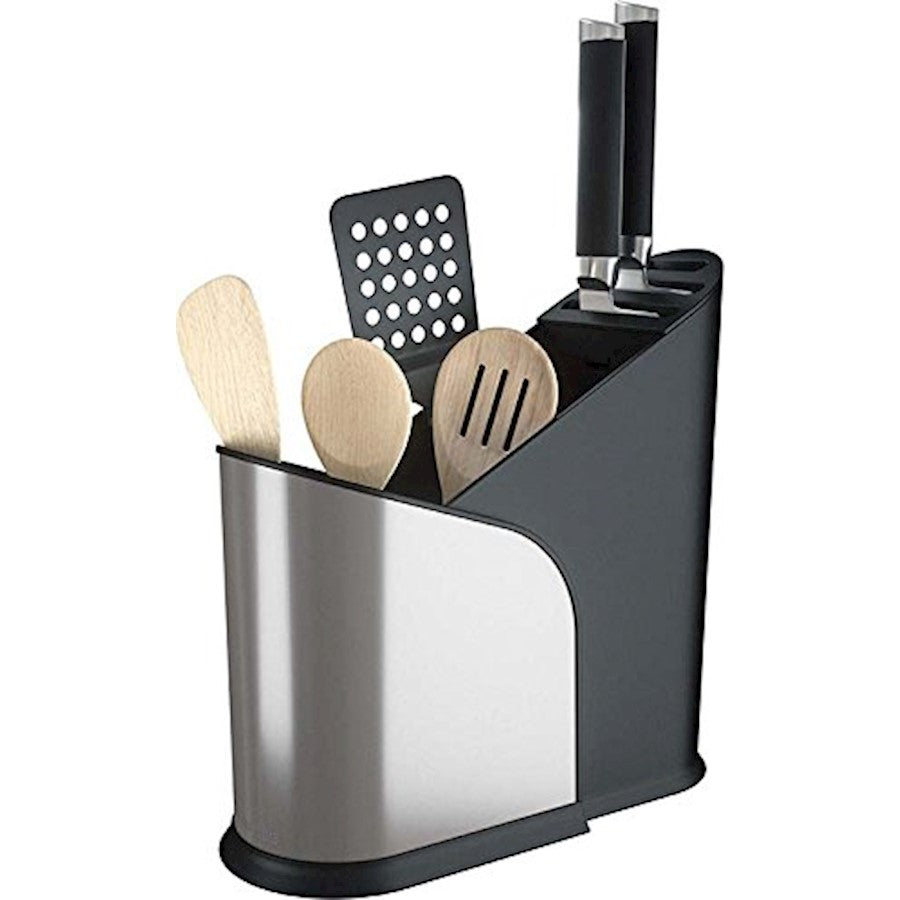 Umbra Furlo Expanding Utensil Caddy, Black/Nickel