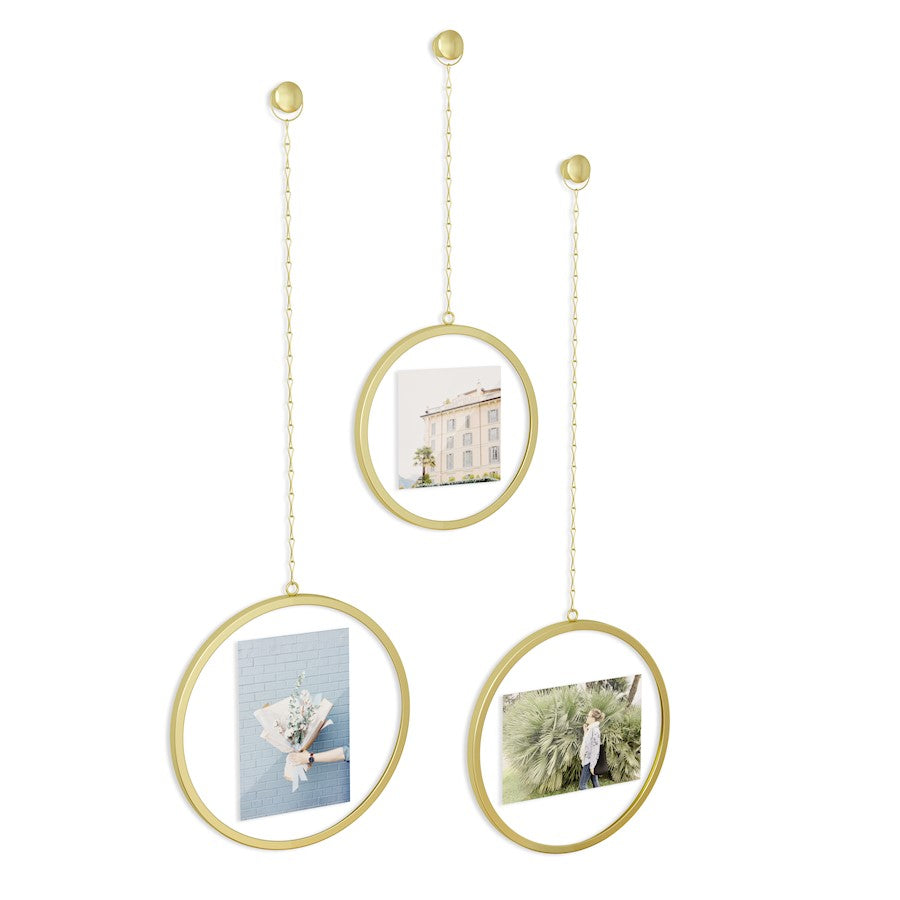 Umbra Fotochain Circular Photo Display, Matte Brass