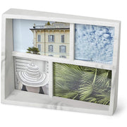 Umbra Edge Marble Photo Display 4Op, White Marble - 1013911-1125