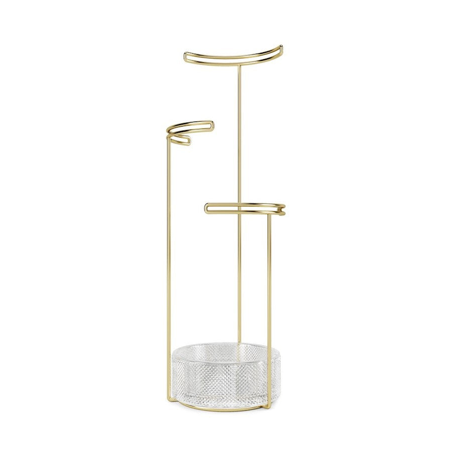 Umbra Tesora Jewelry Stand Glass, Brass - 1014862-104