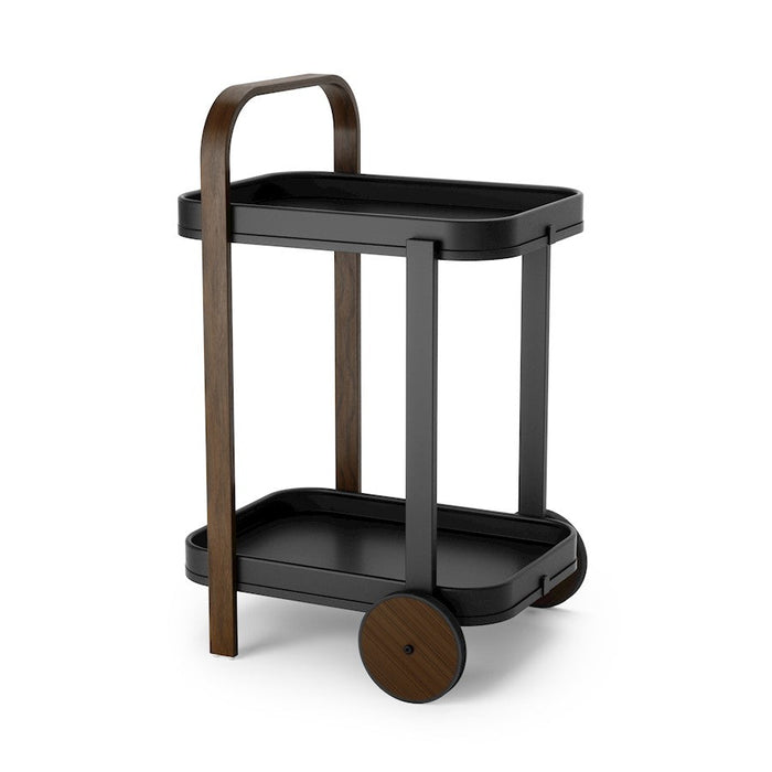 Umbra Bellwood Bar/Serving Cart, Black/Walnut - 1015392-048