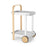 Umbra Bellwood Bar/Serving Cart, White/Natural - 1015392-668