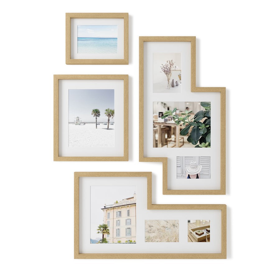 Umbra Mingle Gallery Frame, Set of 4, Natural Tx - 1015592-1104