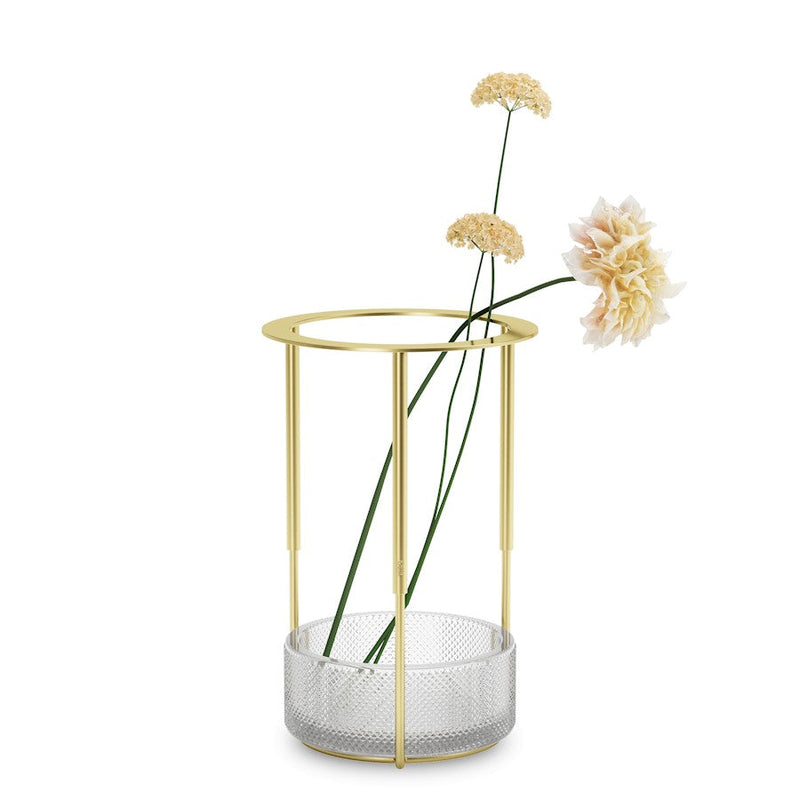 Umbra Tesora Adjustable Vase, Brass