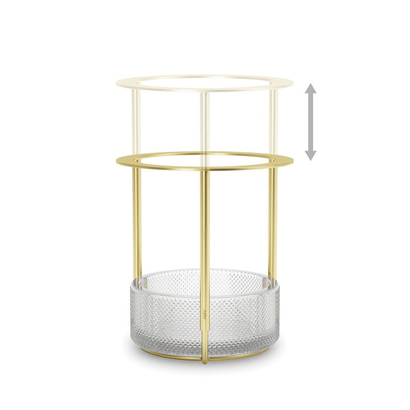 Umbra Tesora Adjustable Vase, Brass