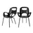 Umbra Oh Chair Pack of 2, Matte Black - 1017394-038