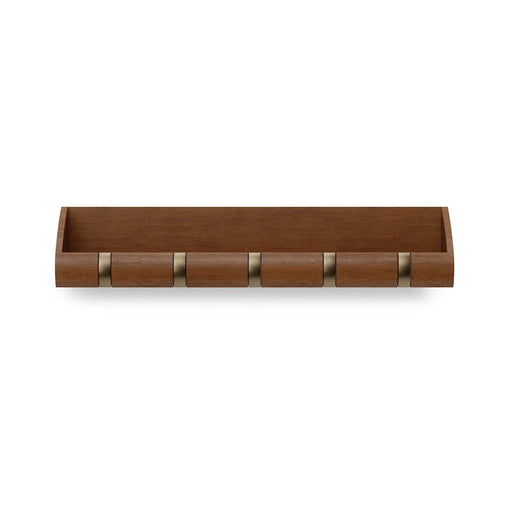 Umbra Cubby Entryway Organizer, Light Walnut/Warm Gold - 1017568-1227