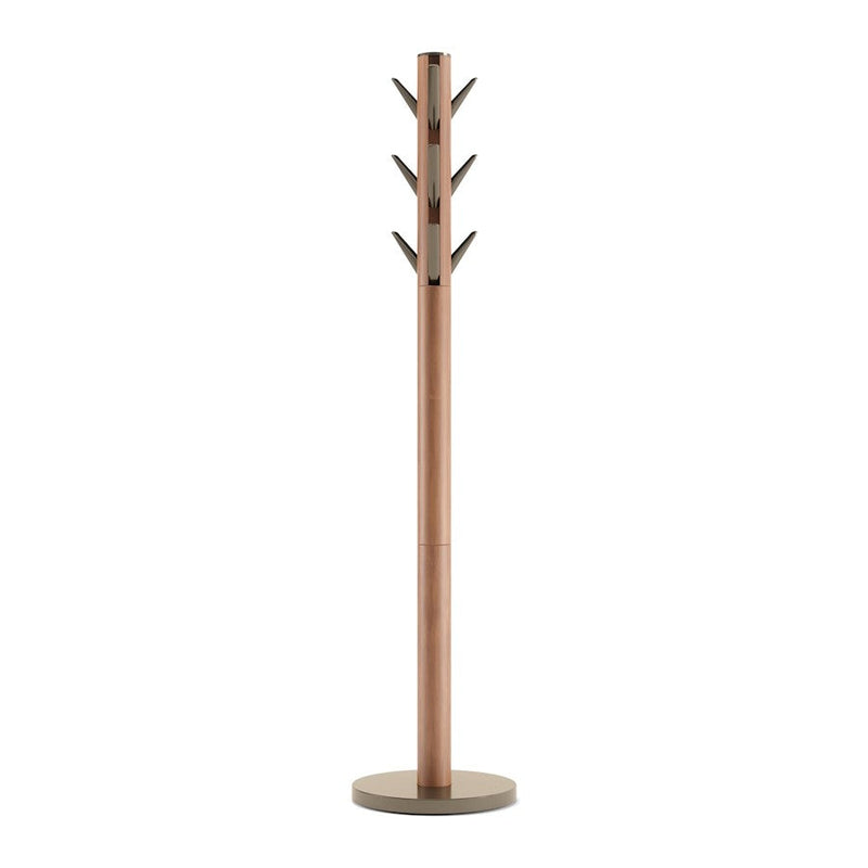 Umbra Flapper Coat Rack, Light Walnut/Warm Gold - 320361-1227