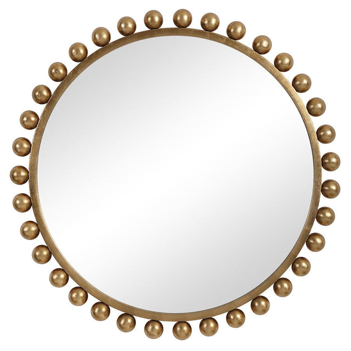 Uttermost Cyra Gold Round Mirror - 09695