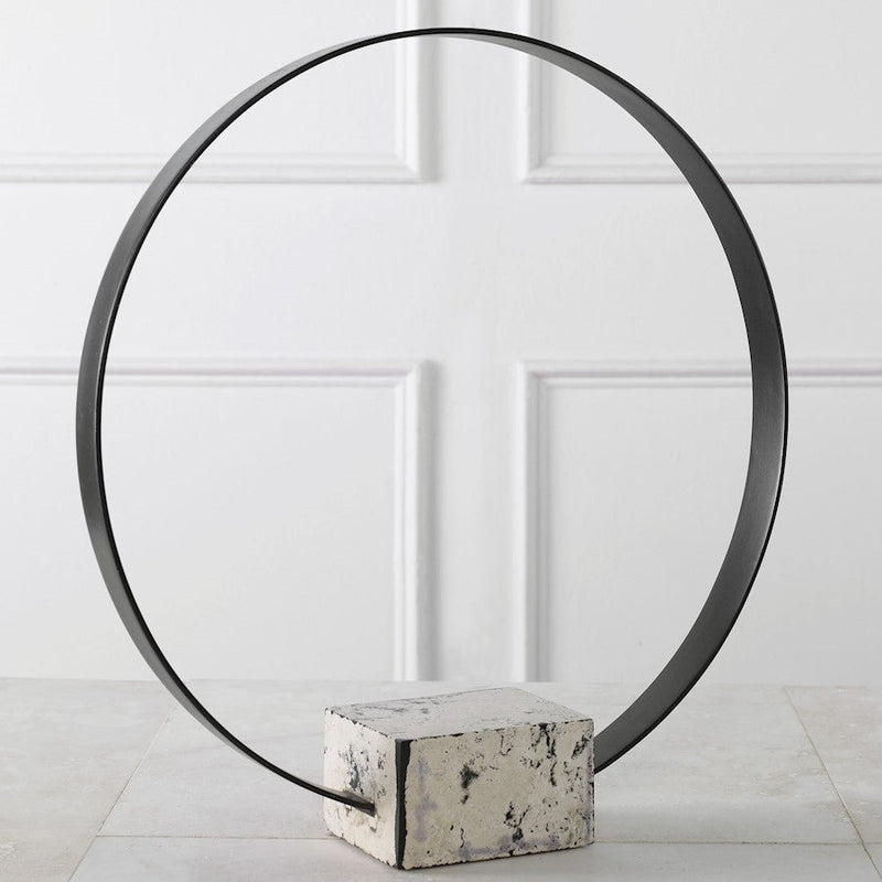 Uttermost Around Again Circular Sculpture, Natural White - 17112