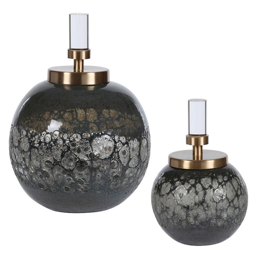 Uttermost Cessair Art Glass Bottles, Set of 2