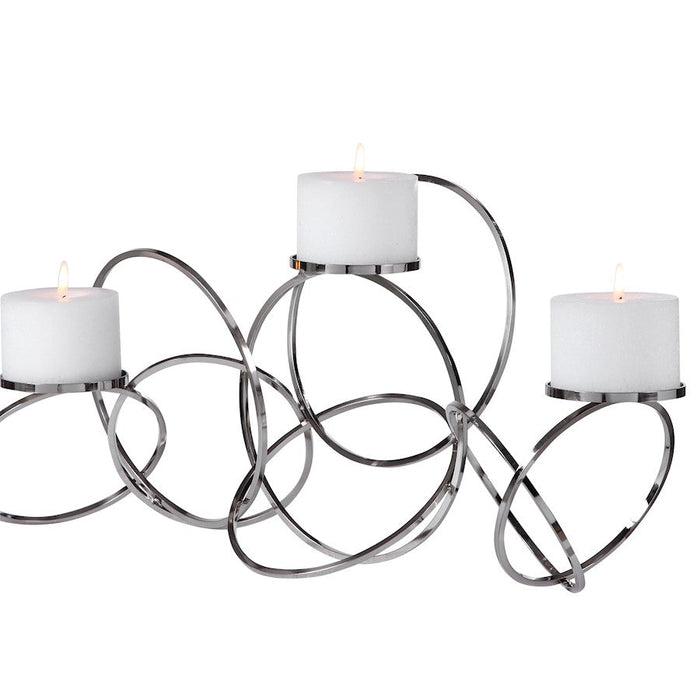 Uttermost Kiernan Nickel Ring Candleholder