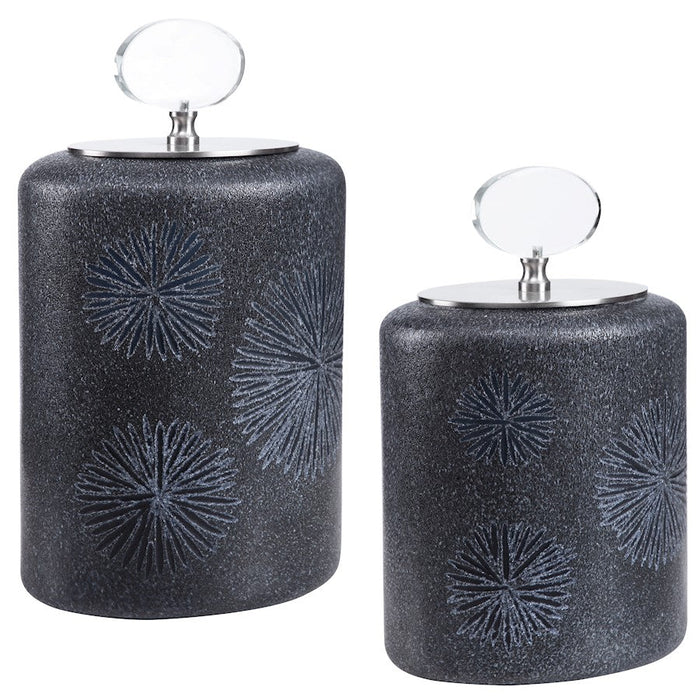 Uttermost Floral Burst Bottles, Set of 2