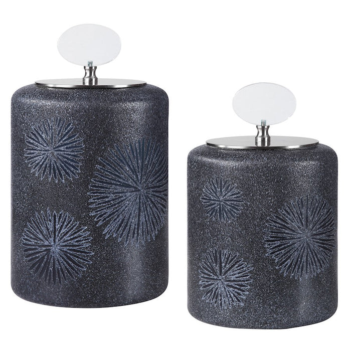 Uttermost Floral Burst Bottles, Set of 2