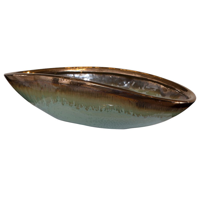 Uttermost Iroquois Green Glaze Bowl