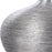 Uttermost Gatsby Silver Ribbed Bottles, Set of 2, Crystal/Brushed Nickel