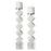 Uttermost Casen Marble Cube Candleholders, Set of 2, Polished Nickel