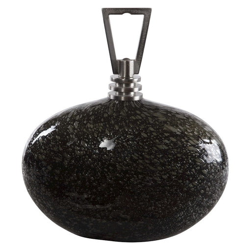 Uttermost Cosmos Glass Bottle, Charcoal Bubble - 17974