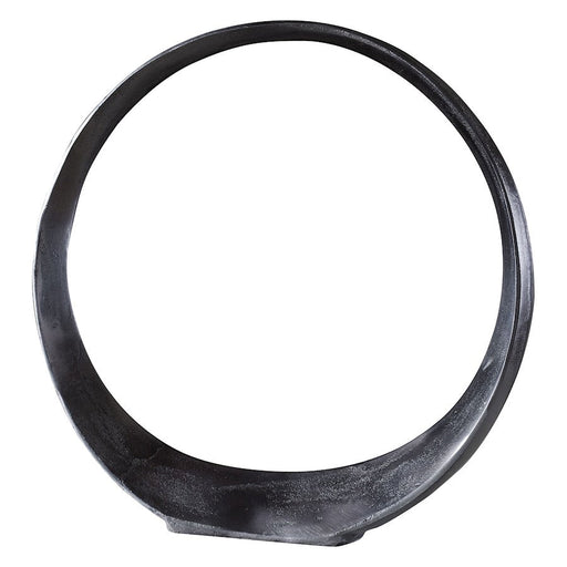 Uttermost Orbits Large Ring Sculpture, Black Nickel - 17980